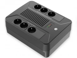 Источник бесперебойного питания Line-Interactive, 800 VA, LED, 6 Schuko