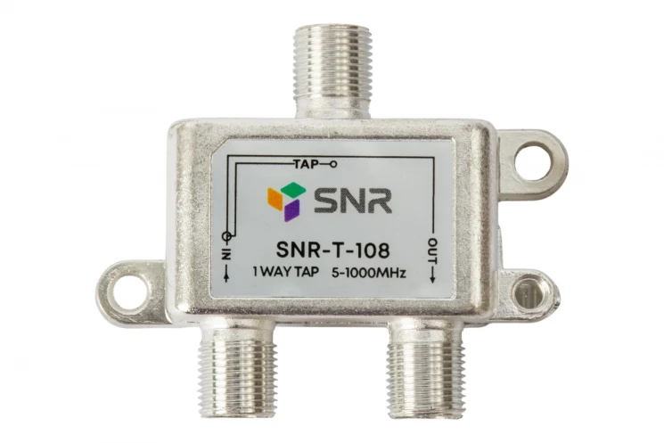 Ответвитель абонентский SNR-T-108 на 1 отвод вносимое затухание IN-TAP 8dB.