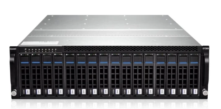 Серверная платформа Gooxi 3U SY308-S16R 8xNode, without CPU(LGA1151)/4*DDR4 ECC UDIMM/ C242 / no HDD(2)LFF/ 4xGE