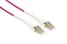 Патчкорд оптический LC/UPC-LC/UPC MM (OM4) Duplex Uniboot Flat Clip 3 метрa