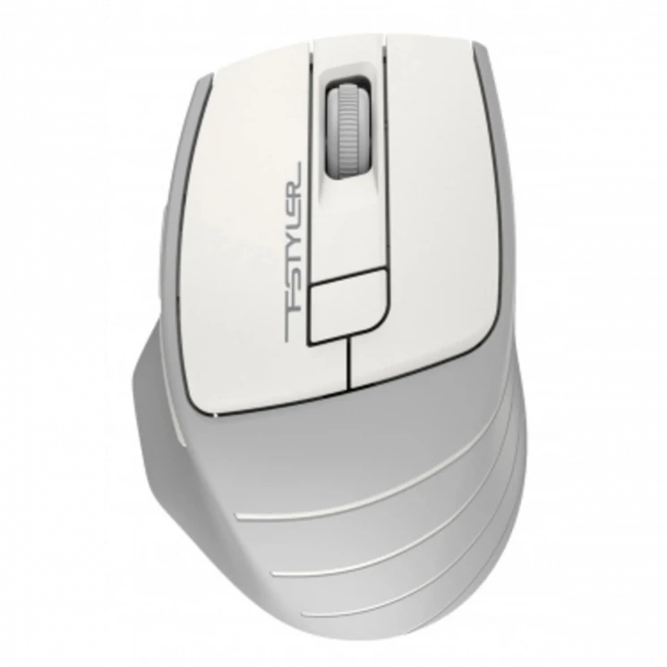 Мышь A4Tech Fstyler FG30S белый/серый оптическая (2000dpi) silent беспроводная USB (6but)