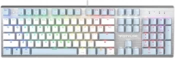 Клавиатура A4Tech Fstyler FS100 Neon механическая синий USB for gamer LED (FS100)