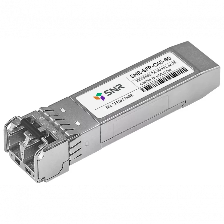 Модуль SFP CWDM оптический, дальность до 80км (32dB), 1450нм