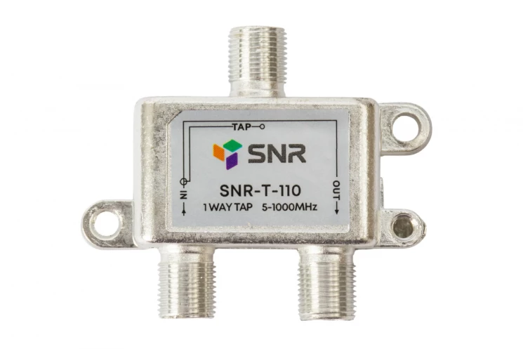 Ответвитель абонентский SNR-T-110 на 1 отвод вносимое затухание IN-TAP 10dB.