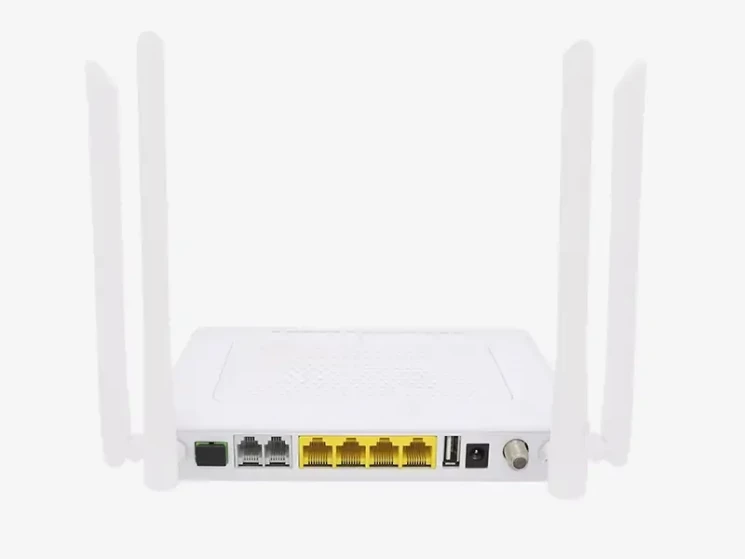 Абонентский терминал ONU GPON, 4 порта 10/100/1000Base-T, 2 порта POTS, WiFi 2.4/5, RF