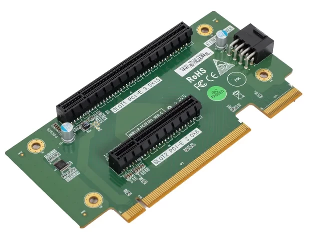 Адаптер 1x PCI-Ex16 / 1x PCI-Ex8 для серверов SNR 2U серии RS/RE