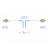 Патчкорд оптический LC/UPC-LC/UPC MM (OM3) Duplex Uniboot Flat Clip 3 метрa