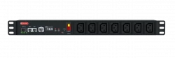 Блок розеток интеллектуальный: iPDU-1503: Rack PDU 1U 19", 230V, 15А, in Schuko, out (7) C13