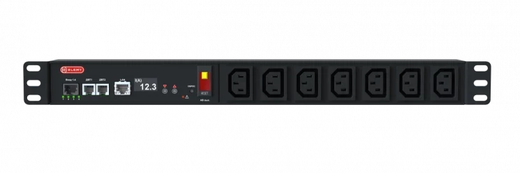 Блок розеток интеллектуальный: iPDU-1503: Rack PDU 1U 19", 230V, 15А, in Schuko, out (7) C13