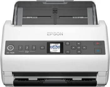 Сканер планшетный/протяжный Epson WorkForce DS-730N (B11B259401/B11B259502) A4 белый