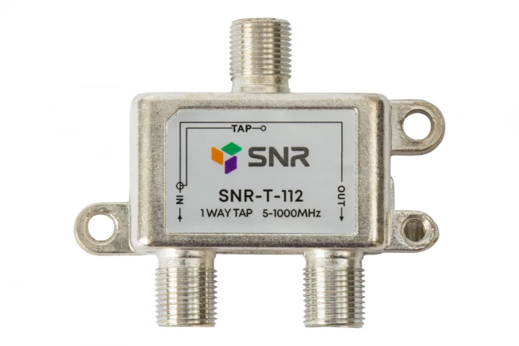 Ответвитель абонентский SNR-T-112 на 1 отвод вносимое затухание IN-TAP 12dB.
