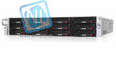 Сервер Supermicro 826E16-R1200LPB(X9DRi-LN4F+), 2 процессора Intel Xeon 8C E5-2650 2.00GHz, 48GB DRAM