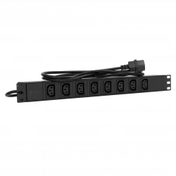 Блок розеток серии SNR-PDU базовый на 8хC13, шнур питания 1,8 м 3x1.0 мм² с вилкой C14, 10A
