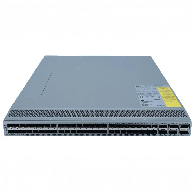 Коммутатор Cisco Nexus N9K-C93180YC-FX, направление охлаждения Port-side Exhaust