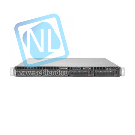 Сервер Supermicro SuperServer 5019S-M, 1 процессор Intel Quad-Core E3-1230v5 3GHz, 16GB DDR4/2x500Gb/Intel X520-DA/360W
