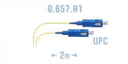 Шнур монтажный оптический SC/UPC SM G.657.A1 2 метра