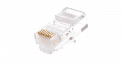 Коннектор NETLAN RJ45/8P8C под витую пару, Кат.5e (Класс D), неэкранированный, уп.100 шт.