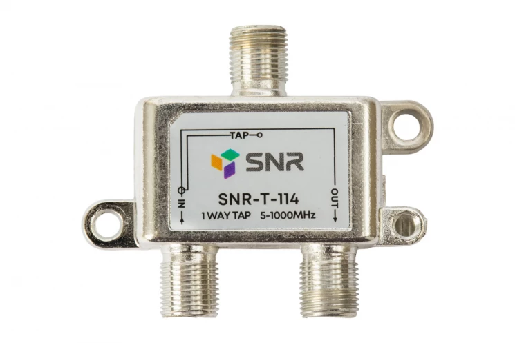 Ответвитель абонентский SNR-T-114 на 1 отвод вносимое затухание IN-TAP 14dB.