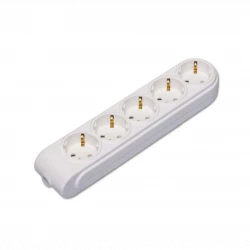 Колодка удлинителя 5-м с заземл. защ. шторки Makel N5210000