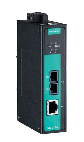 IMC-21GA-SX-SC Медиаконвертер Gigabit Ethernet 10/100/1000BaseTX в 100/1000Base SC (многомодовое оптоволокно) в металлическом корпусе
