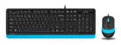 Клавиатура + мышь A4Tech Fstyler F1010 клав:чер/синий мышь:чер/синий USB Multimedia (F1010 BLUE)