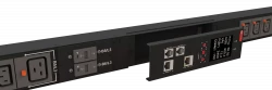 Блок розеток интеллектуальный iPDU-6022: ZeroUnit, 400V, 16А, in IEC60309 3P+N+E, out (6) C19; (18) C13 с фиксацией e-lock