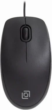 Мышь Оклик 195M for business черный оптическая (1200dpi) USB для ноутбука (3but)