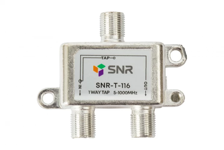 Ответвитель абонентский SNR-T-116 на 1 отвод вносимое затухание IN-TAP 16dB.