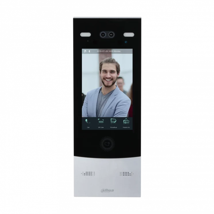 IP вызывная панель видеодомофона Dahua DH-VTO7521G 2Мп, емкостный сенсорный IPS экран 8 дюймов, IP66, IK07, DC12В