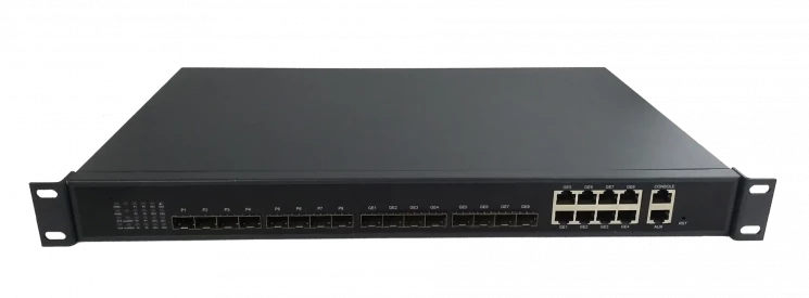 OLT C-DATA FD1108S с 8 портами GEPON (SFP), 8 GE комбо-портов, 2 БП АC