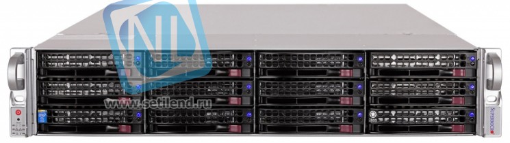 Сервер Supermicro SuperStorage 6028R-E1CR12N, 1 процессор Intel 6C E5-2609v3 1.90GHz, 16GB DRAM