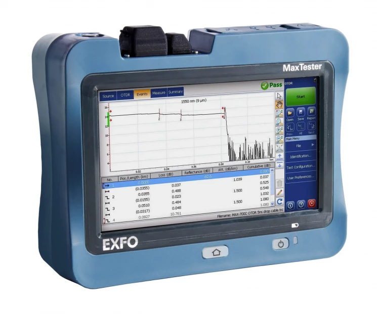 Рефлектометр оптический EXFO MAX-730D-SM3-EI-EUI-89 (SM,1310/1550/1625 нм, 39/38/39 дб, ) FC адаптер
