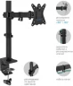Кронштейн для мониторов Kromax CASPER-506 черный 10"-34" макс.10кг настольный поворот и наклон