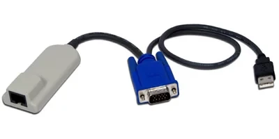 Адаптер для подключения серверов к KVM Avocent, с USB клавиатурой, мышью и VGA монитором.