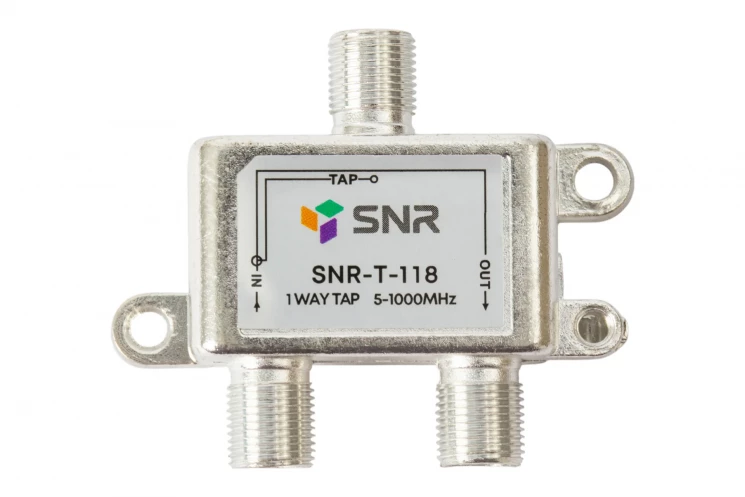 Ответвитель абонентский SNR-T-118 на 1 отвод вносимое затухание IN-TAP 18dB.