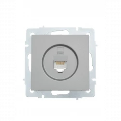 Розетка компьютерная 1-м СП Vesna механизм платина LEZARD 742-3588-139