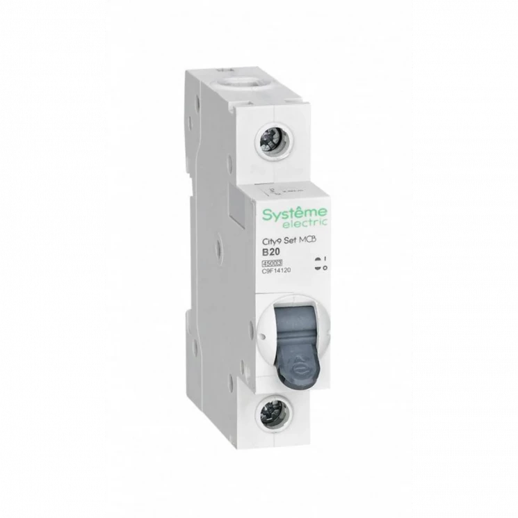 Выключатель автоматический модульный 1п B 20А 4.5кА City9 Set 230В SE C9F14120