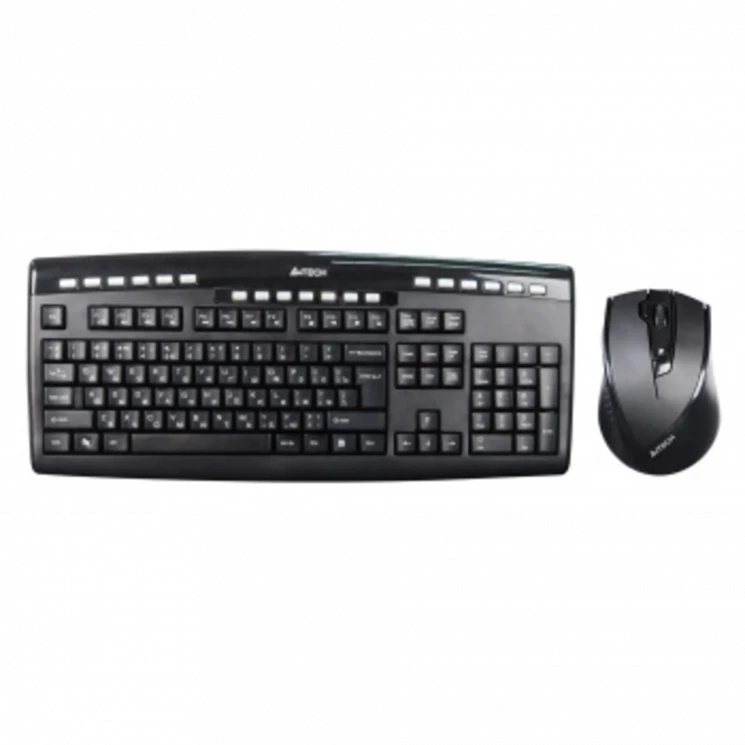 Клавиатура + мышь A4Tech 9200F клав:черный мышь:черный USB беспроводная Multimedia