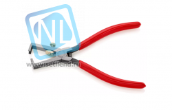 Стриппер для одно/много/тонкожил. кабеля, зачистка: d 5 мм (10 мм², AWG 7), пружина, L-160 мм, c регулировкой, чёрн., 1-к ручки KN-1101160