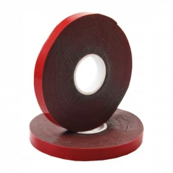 Скотч двухсторонний 6ммх5м красн. на сер. основе Rexant 09-6006