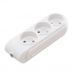 Колодка удлинителя 3-м без заземл. защ. шторки Makel N3010000