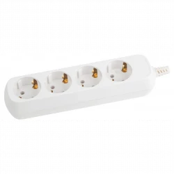 Колодка удлинителя 4-м с заземл. KX-4e Эра Б0028340