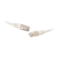 Коммутационный шнур S/FTP 4-х парный cat.6A 0,5м,slim, LSZH, белый