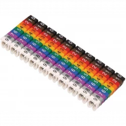 Маркер каб. МКН комплект цифр "0-9" 6кв.мм (уп.100шт) IEK UMK06-02-09