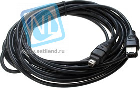 XYC093 5 M BLACK, Кабель IEEE 1394 "fire wire" 4pin/6pin 5м