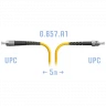 Патчкорд оптический FC/UPC-ST/UPC SM G.657.A1 5 метров