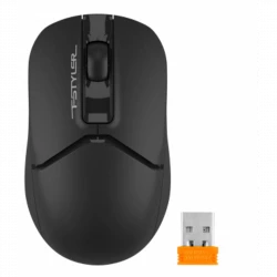 Мышь A4Tech Fstyler FG12S черный оптическая (1200dpi) silent беспроводная USB (3but)