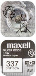 MAXELL SR416SW 337 (0%Hg), Элемент питания