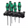 Набор отверток Kraftform Plus Lasertip, 334/6 Rack, подставка, 6 предметов WE-105650