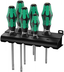 Набор отверток Kraftform Plus Lasertip, 334/6 Rack, подставка, 6 предметов WE-105650